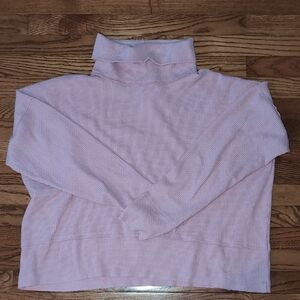 We The Free Light Pink Turtleneck Sweater